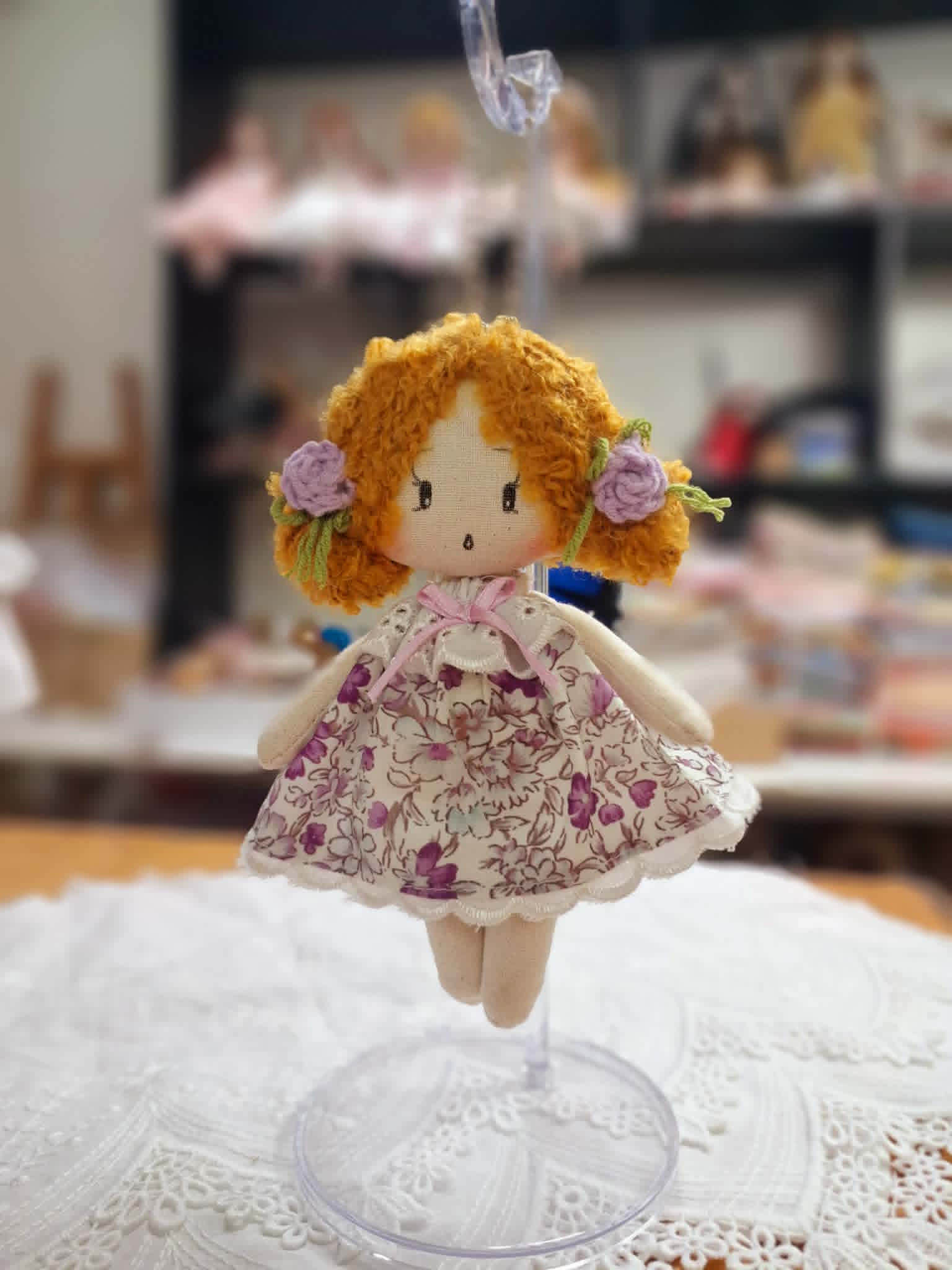 Maison de Mai – Handmade Doll “Luna Belle” | Cute Soft Plush Doll | Kawaii Collectible Gift | Unique Handmade Toy