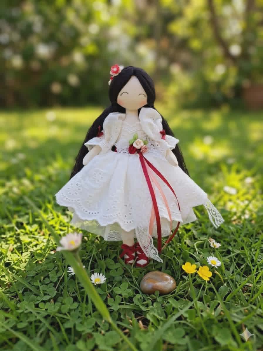 Maison de Mai – Handmade Doll “Luna Belle” | Cute Soft Plush Doll | Kawaii Collectible Gift | Unique Handmade Toy